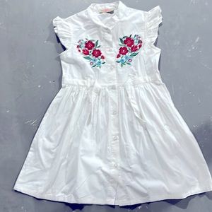 Dress summer with red flowers
